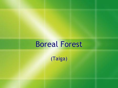 Boreal Forest (Taiga). Climate  Annual Rainfall  From September to May there is anywhere from 15-25mm of precipitation.  The peak months are June,