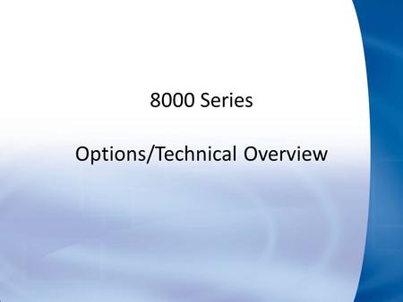 8000 Series Options/Technical Overview. 8000 Series Precision Digital Multimeter New Technology – Multi Processor design No need for AutoCal – High precision.