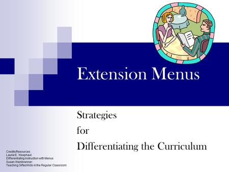 Strategies for Differentiating the Curriculum