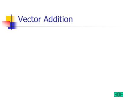 Vector Addition. What is a Vector A vector is a value that has a magnitude and direction Examples Force Velocity Displacement A scalar is a value that.