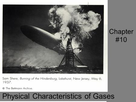 Chapter #10 Physical Characteristics of Gases. Chapter 10.1 Kinetic-molecular theory is based on the idea that particles of matter are always in motion.