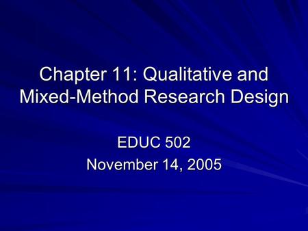 writing a qualitative research title ppt