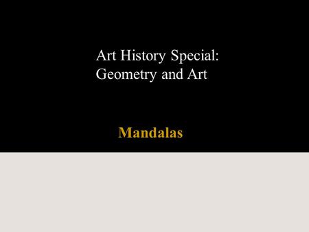 Art History Special: Geometry and Art