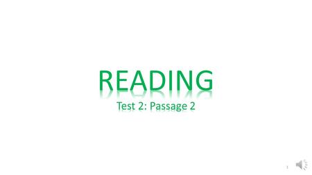 READING Test 2: Passage 2.
