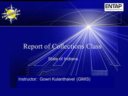 Report of Collections Class