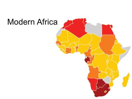 Modern Africa.