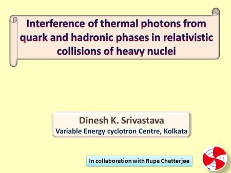 In collaboration with Rupa Chatterjee. Direct photons are penetrating probes for the bulk matter produced in nuclear collisions, as they do not interact.