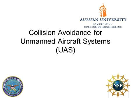 Collision Avoidance for Unmanned Aircraft Systems (UAS)