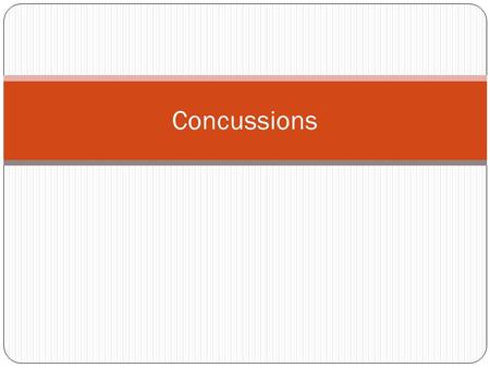 Concussions. What is a Concussion? “Concussions are a type of traumatic brain injury (TBI) caused by a bump, blow, or jolt to the head that disrupts the.