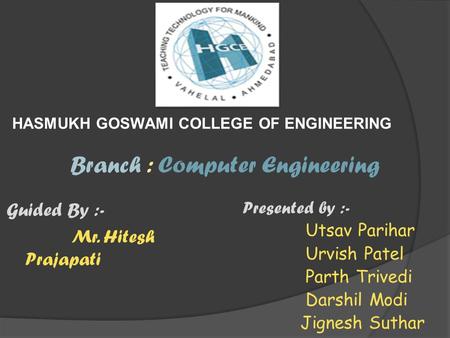 Branch : Computer Engineering