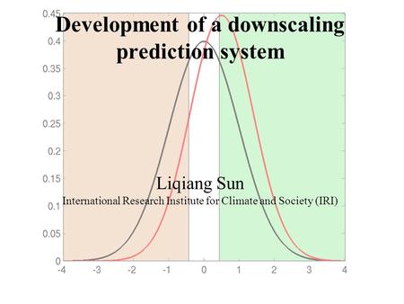 Development of a downscaling prediction system Liqiang Sun International Research Institute for Climate and Society (IRI)