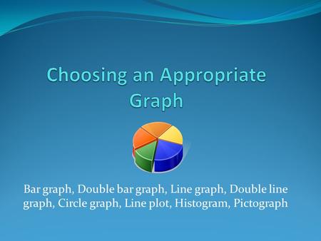 Choosing an Appropriate Graph