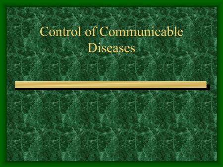 Control of Communicable Diseases. Introduction Communicable Diseases are the major cause of morbidity and mortality in emergencies particularly so in.