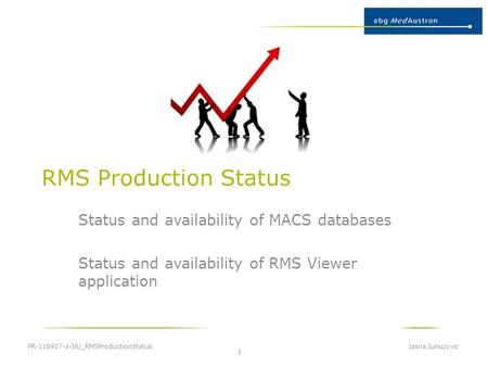 RMS Production Status Status and availability of MACS databases Status and availability of RMS Viewer application PR-110927-a-JJU_RMSProductionStatus Jasna.