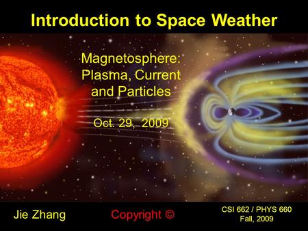 Introduction to Space Weather