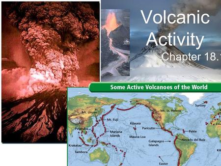 Volcanic Activity Chapter 18.1.