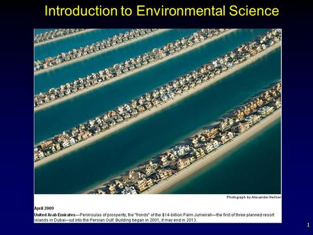 1 Introduction to Environmental Science. Instructor Resources Fillable student notes outline: