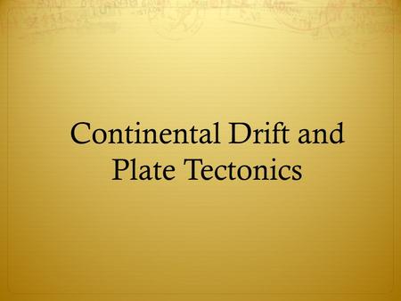 Continental Drift and Plate Tectonics. Layered Earth Cutaway.