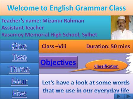 Teacher’s name: Mizanur Rahman Assistant Teacher Rasamoy Memorial High School, Sylhet Teacher’s name: Mizanur Rahman Assistant Teacher Rasamoy Memorial.