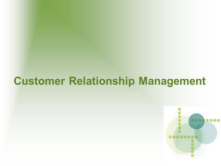 Customer Relationship Management. Content CRM SugarCRM System Requirement Installation Process Configuration.