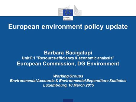 European environment policy update