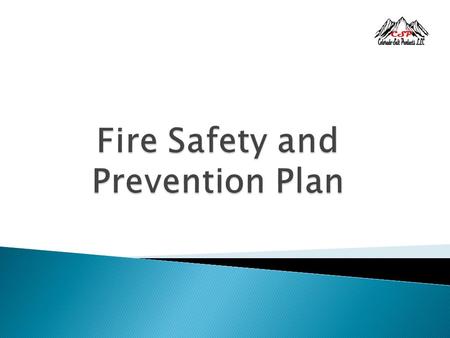 Fire Safety and Prevention Plan