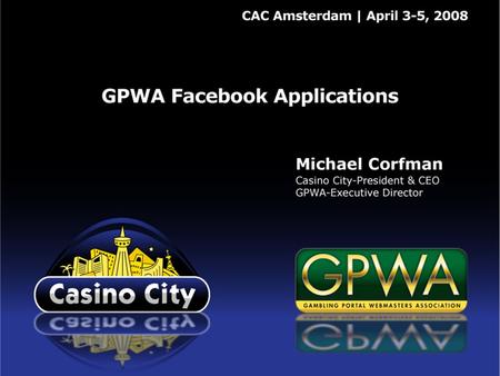 GPWA Facebook Applications Social networking is the wave of the future ─ as important to affiliate marketing tomorrow as search engines are today. The.