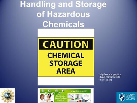Handling and Storage of Hazardous Chemicals  direct.com/assets/ite ms/c126.jpg.