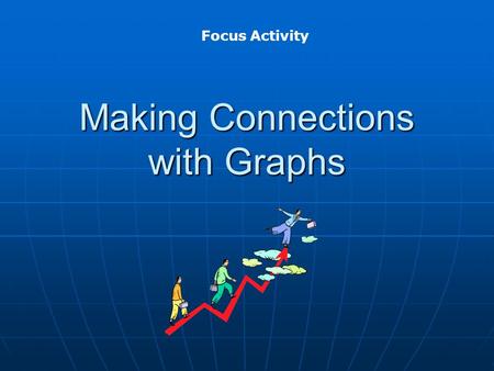 Making Connections with Graphs Focus Activity. Directions: Look at each graph Look at each graph Create a situation in which the value of one variable.