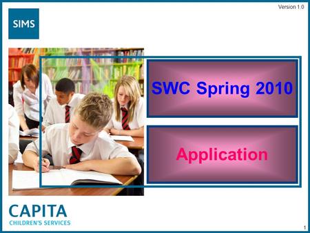 SWC Spring 2010 Application Version 1.0 1. SWC Spring 2010 Select Folder 2.