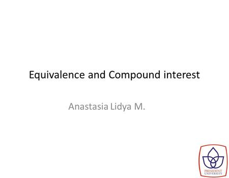 Equivalence and Compound interest