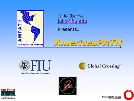 AmericasPATH Pathway of the Americas Julio Ibarra  Presents…