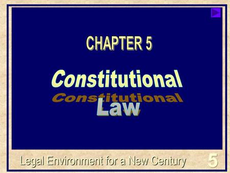 Legal Environment for a New Century. Click your mouse anywhere on the screen when you are ready to advance the text within each slide. After the starburst.