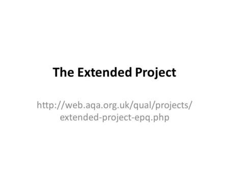 The Extended Project  extended-project-epq.php.