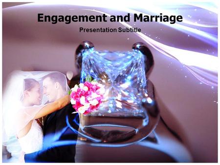Engagement and Marriage Presentation Subtitle. Purpose of Engagement Signifies commitment to marriage and helps define the relationship Planning the wedding.