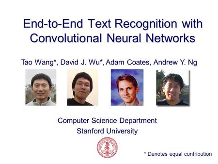 End-to-End Text Recognition with Convolutional Neural Networks
