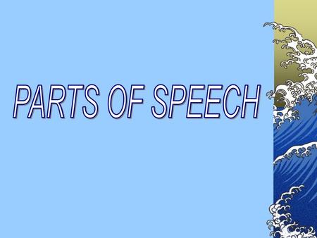parts of speech powerpoint presentation free download