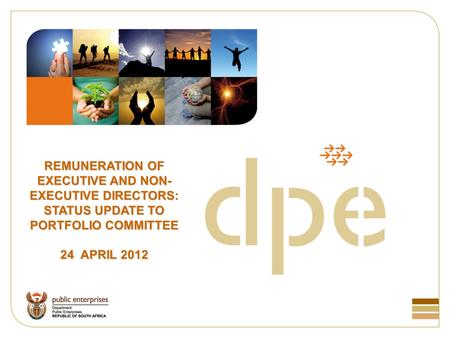 REMUNERATION OF EXECUTIVE AND NON- EXECUTIVE DIRECTORS: STATUS UPDATE TO PORTFOLIO COMMITTEE 24 APRIL 2012.