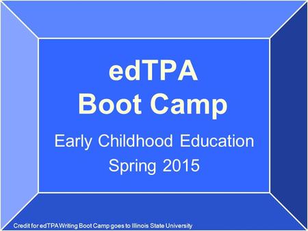 Early Childhood Education Spring 2015