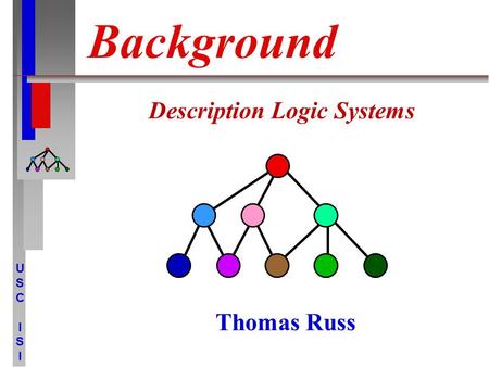 USCISIUSCISI Background Description Logic Systems Thomas Russ.