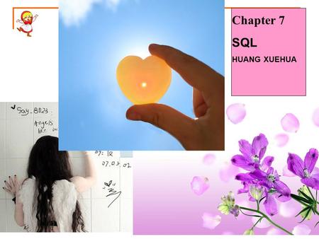 Chapter 7 SQL HUANG XUEHUA. SQL SQL server2005 introduction Install components  management studio.