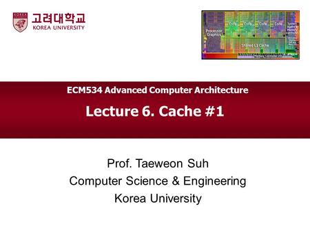 ECM534 Advanced Computer Architecture