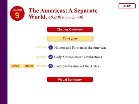 9 The Americas: A Separate World, 40,000 B.C.–A.D. 700