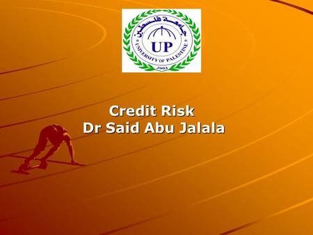 Credit Risk Dr Said Abu Jalala. Introduction Financial institutions have faced difficulties over the years for a multitude of reasons The major cause.