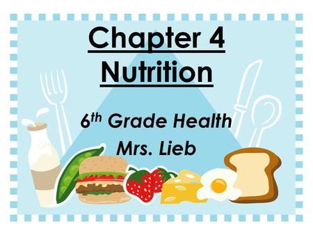 6th Grade Health Mrs. Lieb