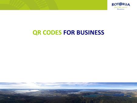 QR CODES FOR BUSINESS. QR Code (abbreviated from Quick Response Code) is the trademark for a type of matrix barcode (or two-dimensional code) first designed.