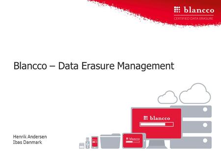 Blancco – Data Erasure Management