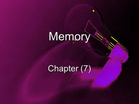 Memory Chapter (7). Do you feel like you have a good memory? What are the types of things that are easy for you to forget? Minimum of 4 sentences.