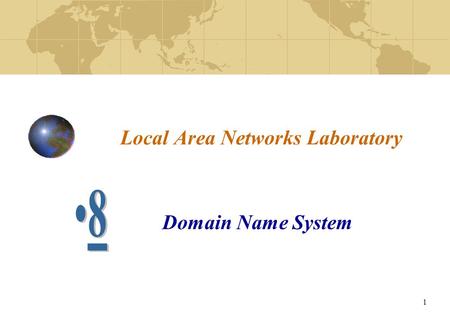 1 Local Area Networks Laboratory Domain Name System.