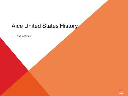 Aice United States History